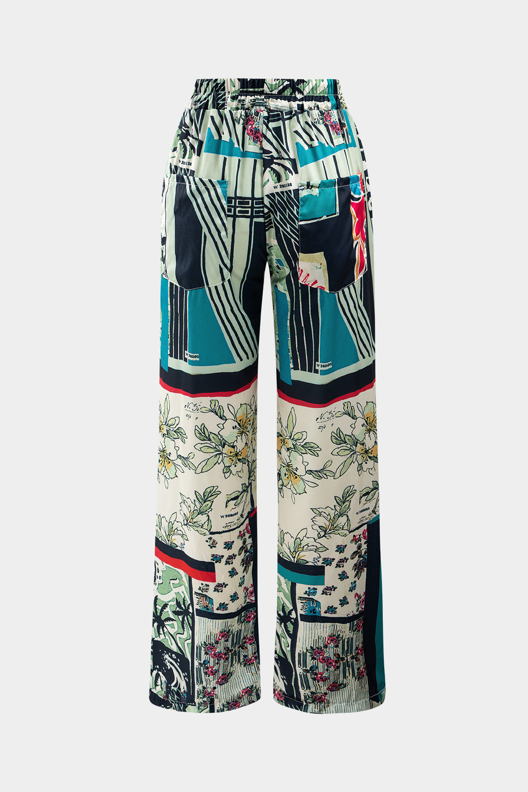 Floriana luxe bloemenprint broek