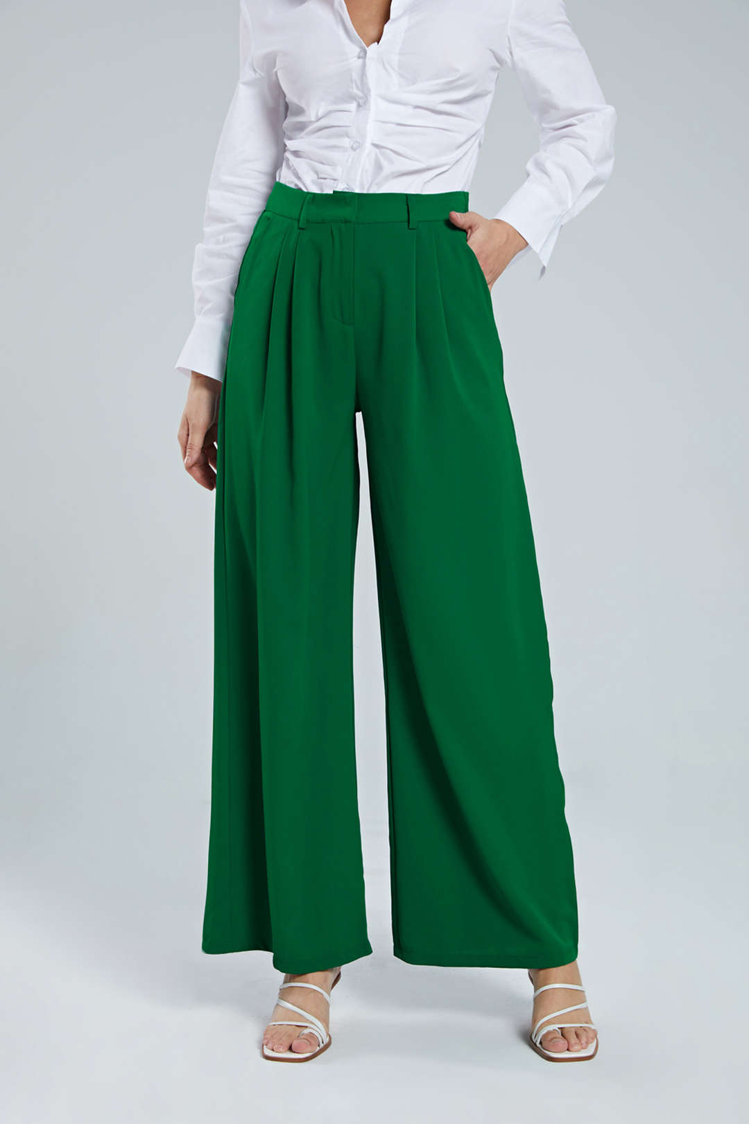 Eleganza stijlvolle wijdvallende pantalon