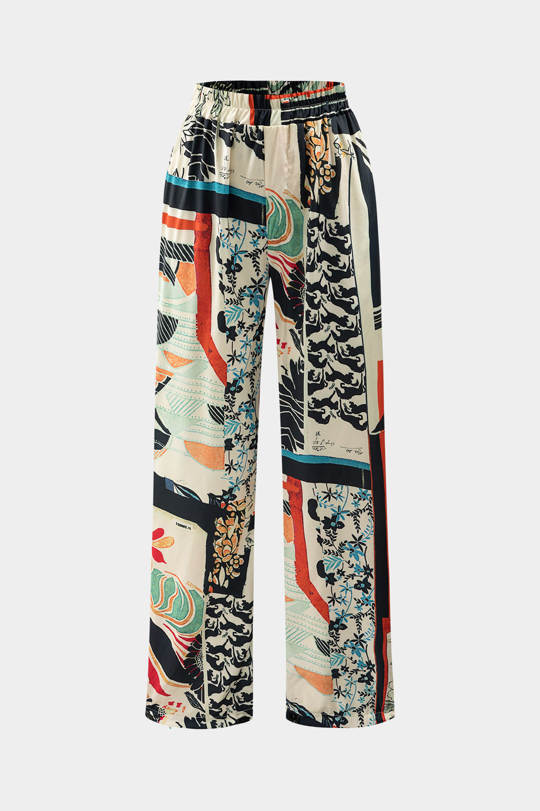 Floriana luxe bloemenprint broek