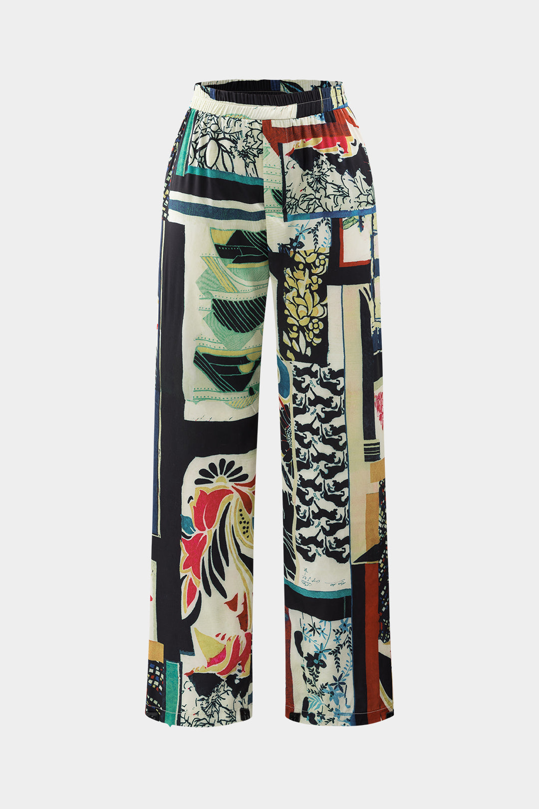 Floriana luxe bloemenprint broek