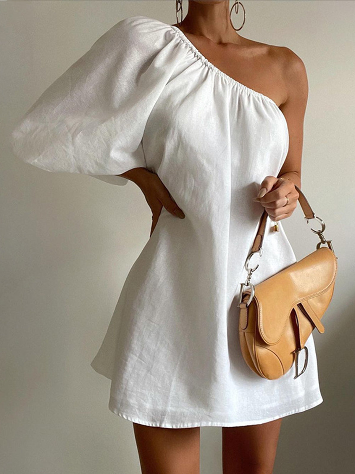 Aegean cotton linen dress