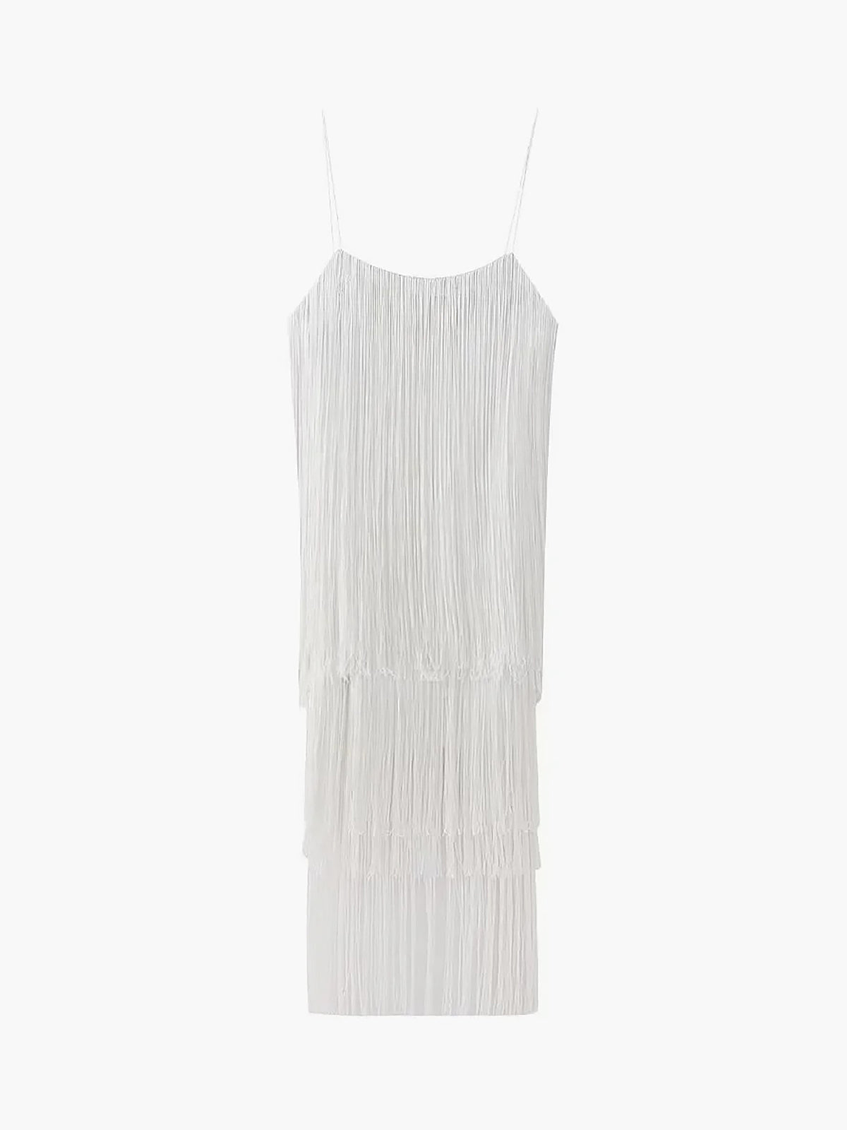 Florence short dress with fringes