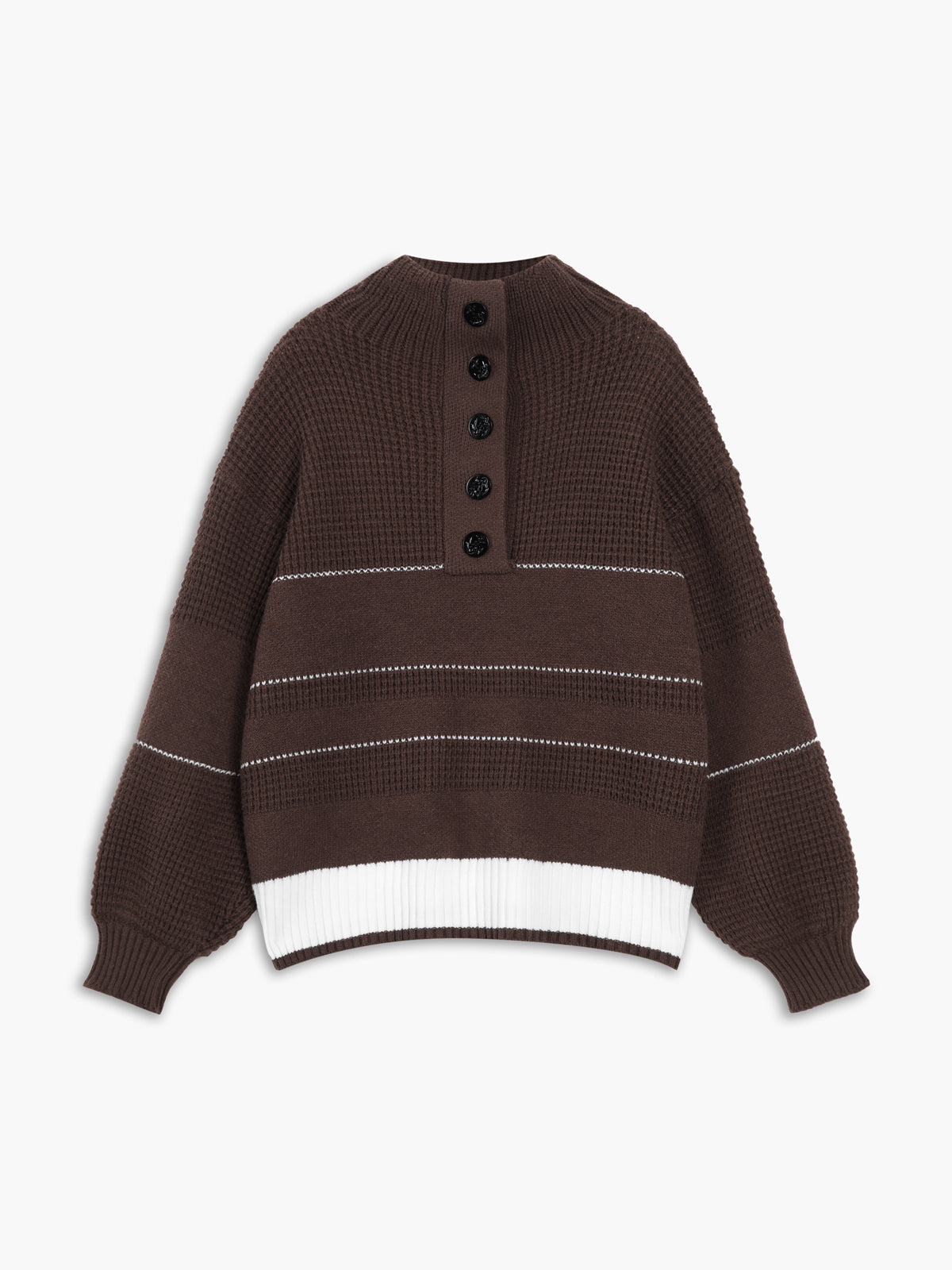 Chic comfort open collar sweater