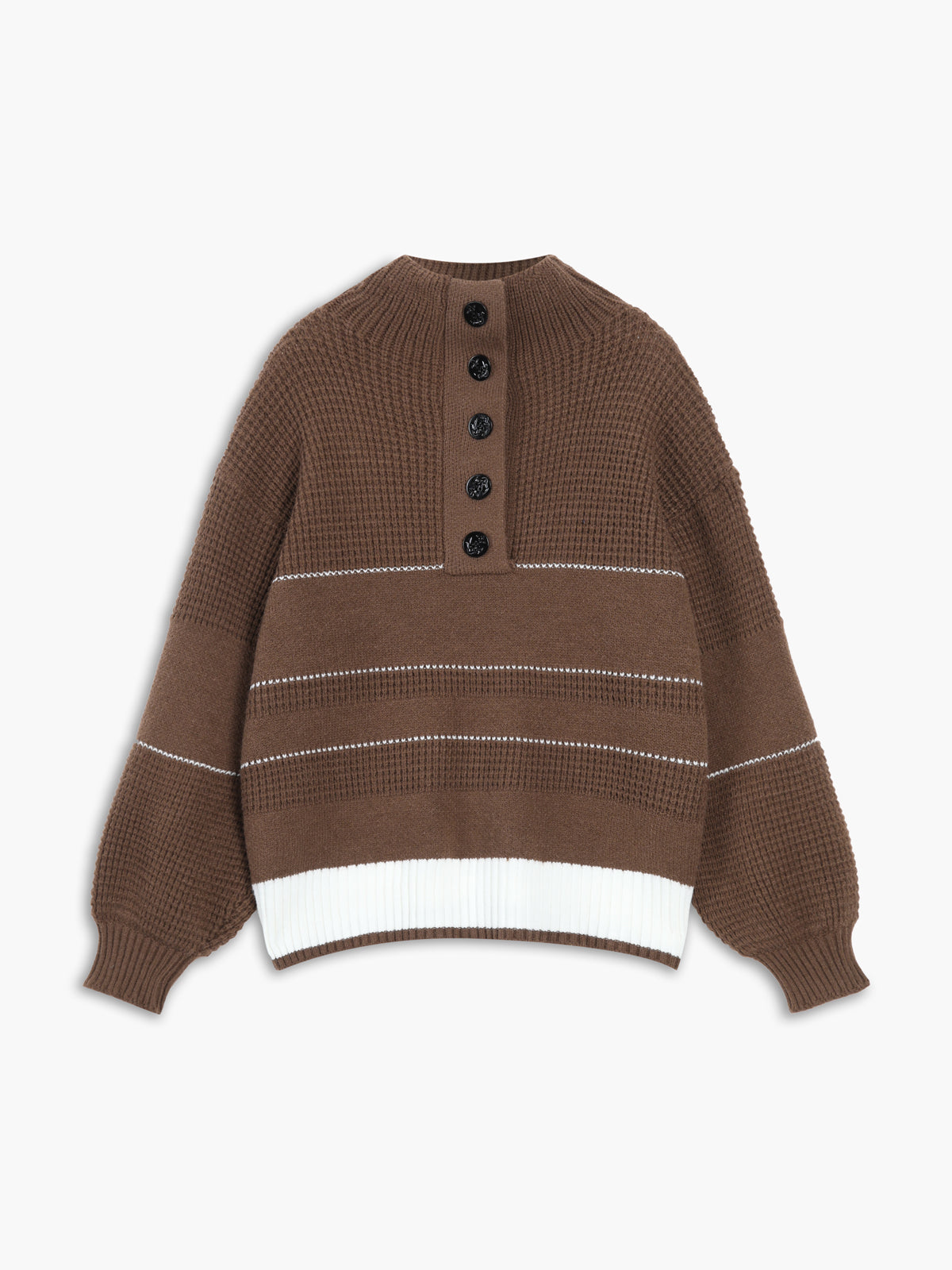 Chic comfort open collar sweater
