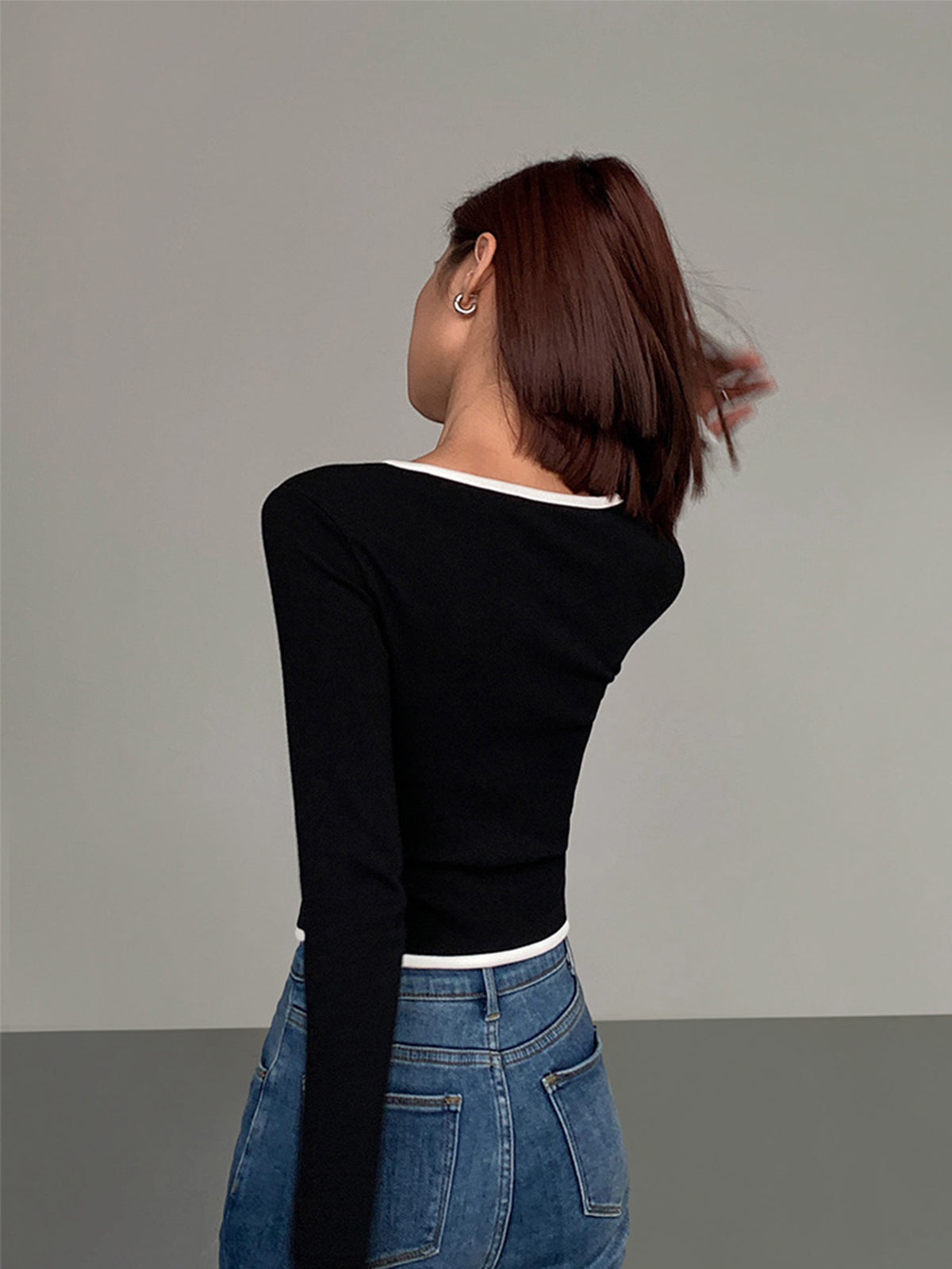 Trendy gebreide vest