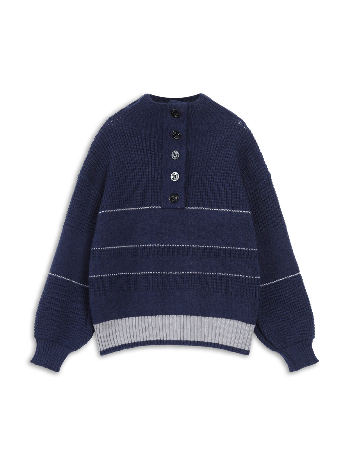 Chic comfort open collar sweater