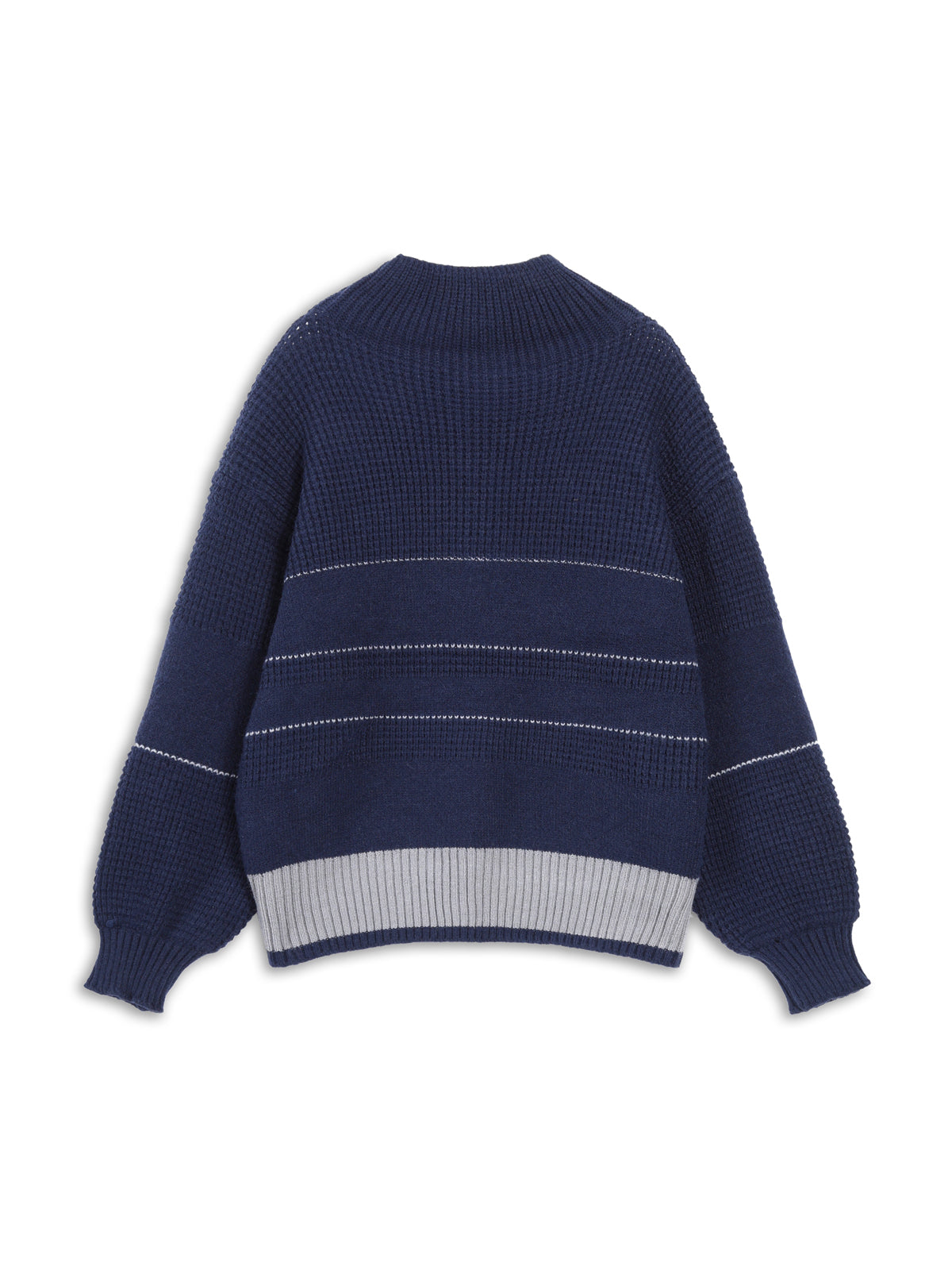 Chic comfort open collar sweater