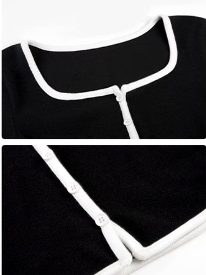 Trendy gebreide vest