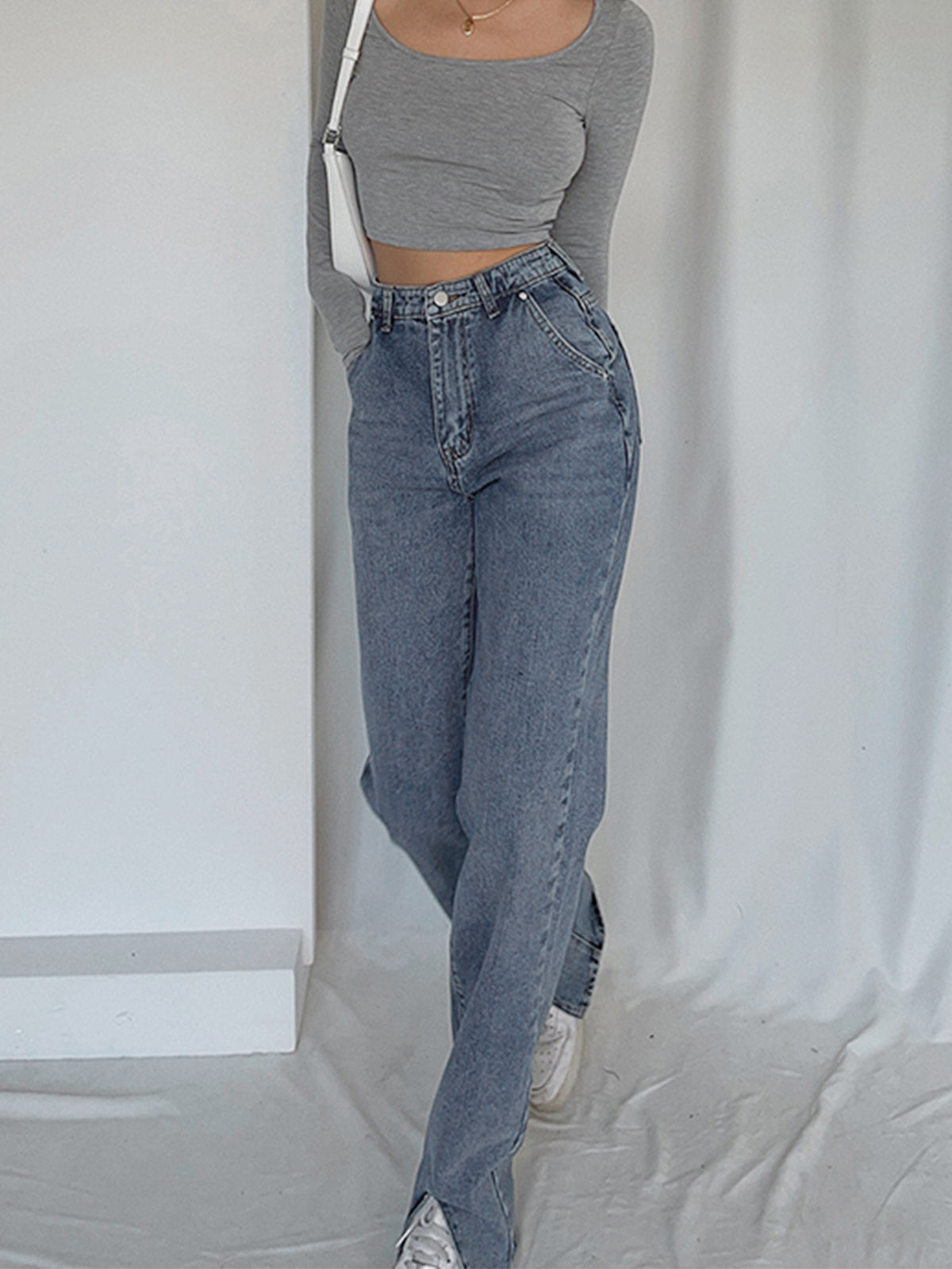Denim urban broek