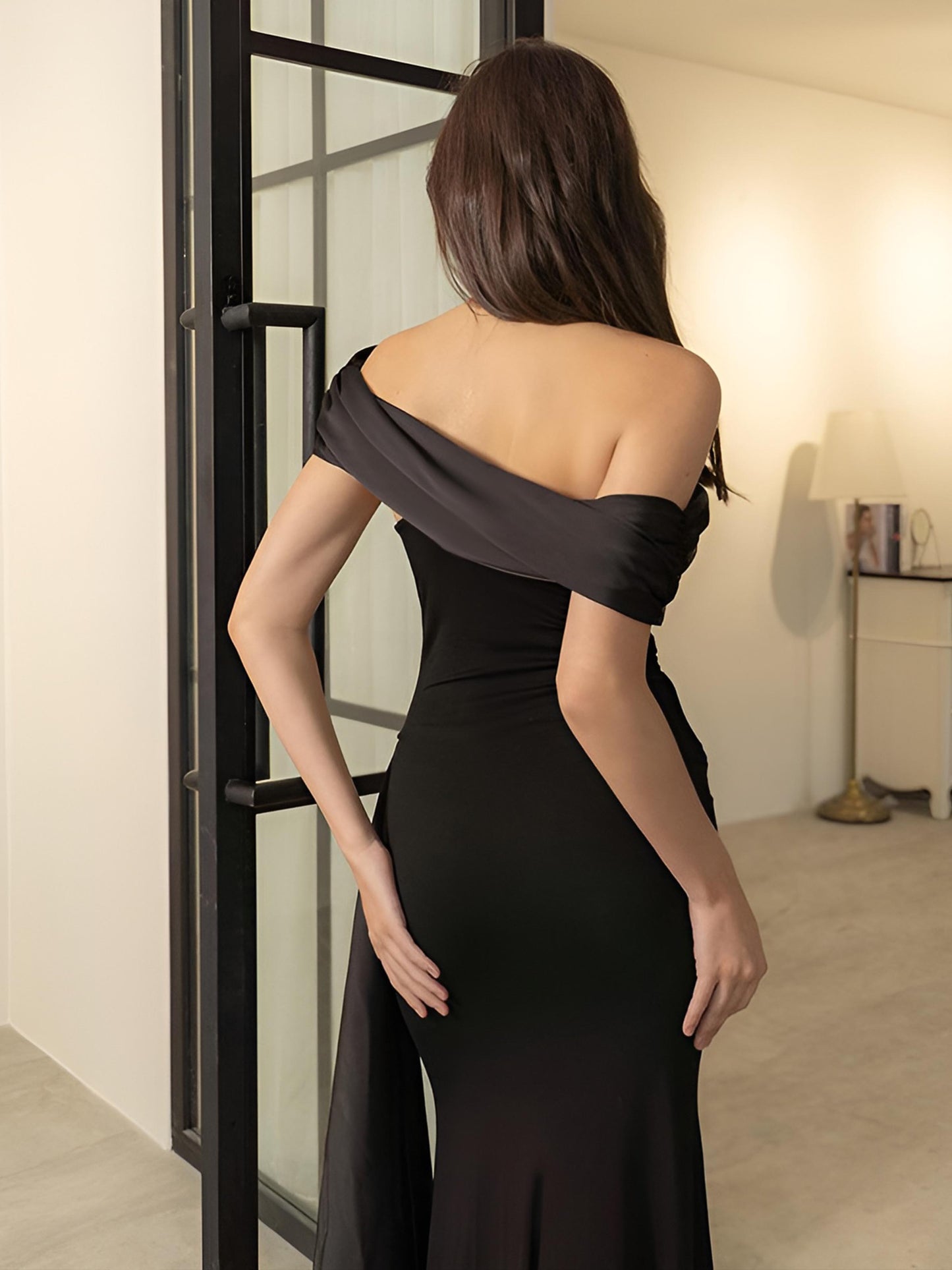 Essentials off-shoulder maxi dress