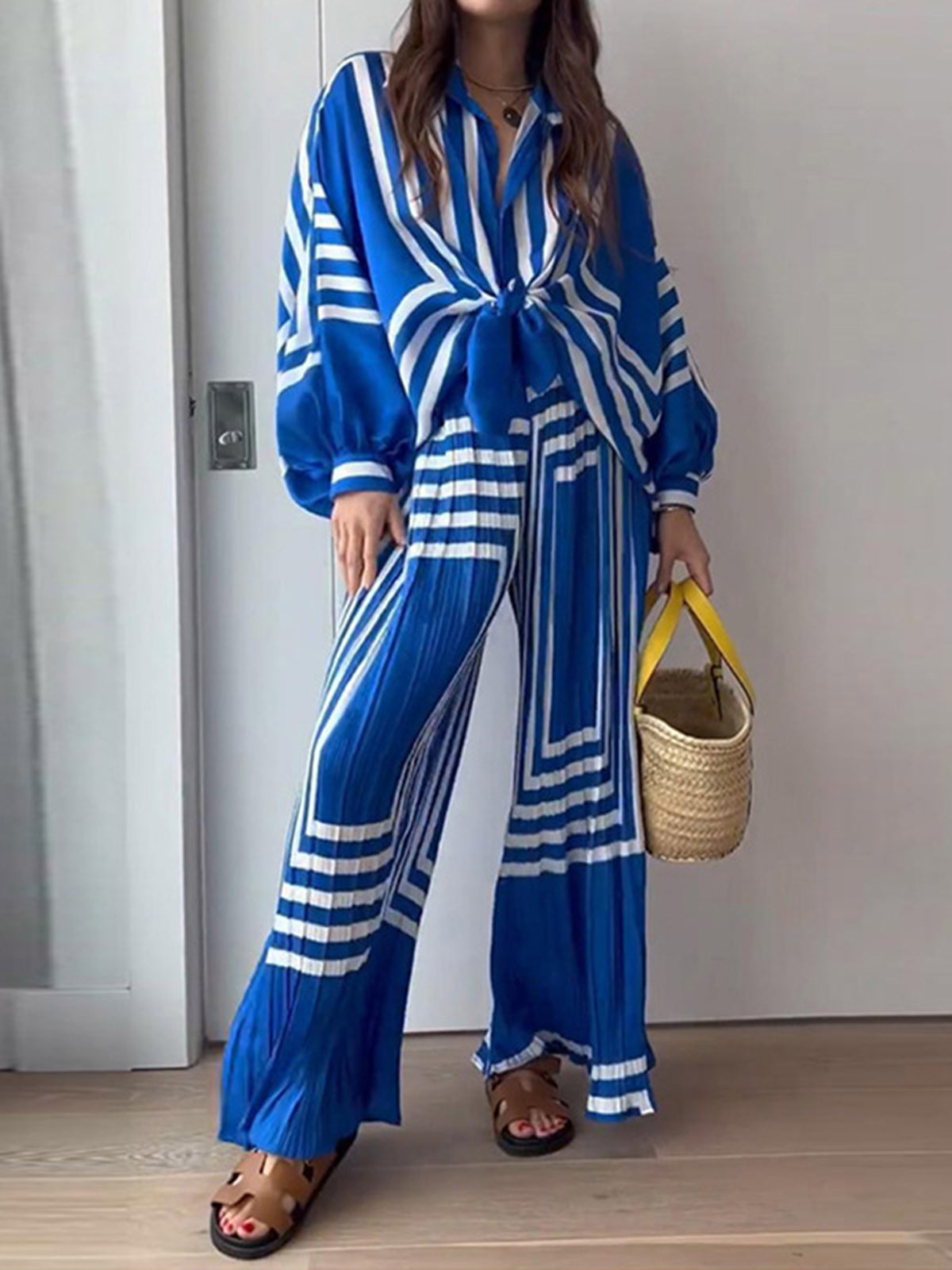 Riviera luxury oversized trouser set