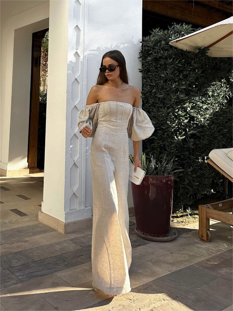 Airy luxury linen jumpsuit