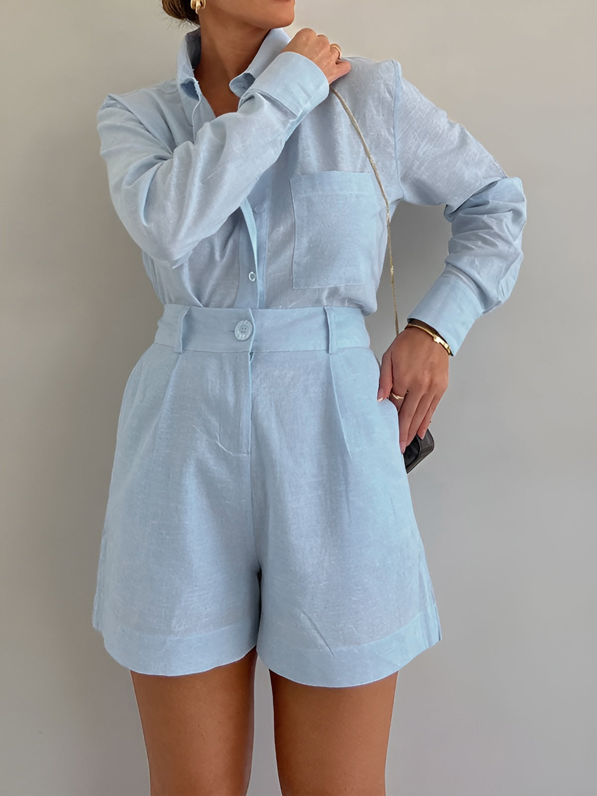 Luxe elegante shorts set