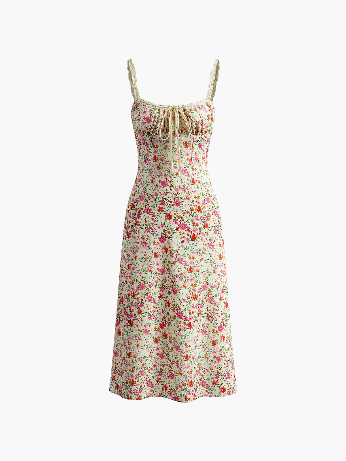 Floral wealth midi dress