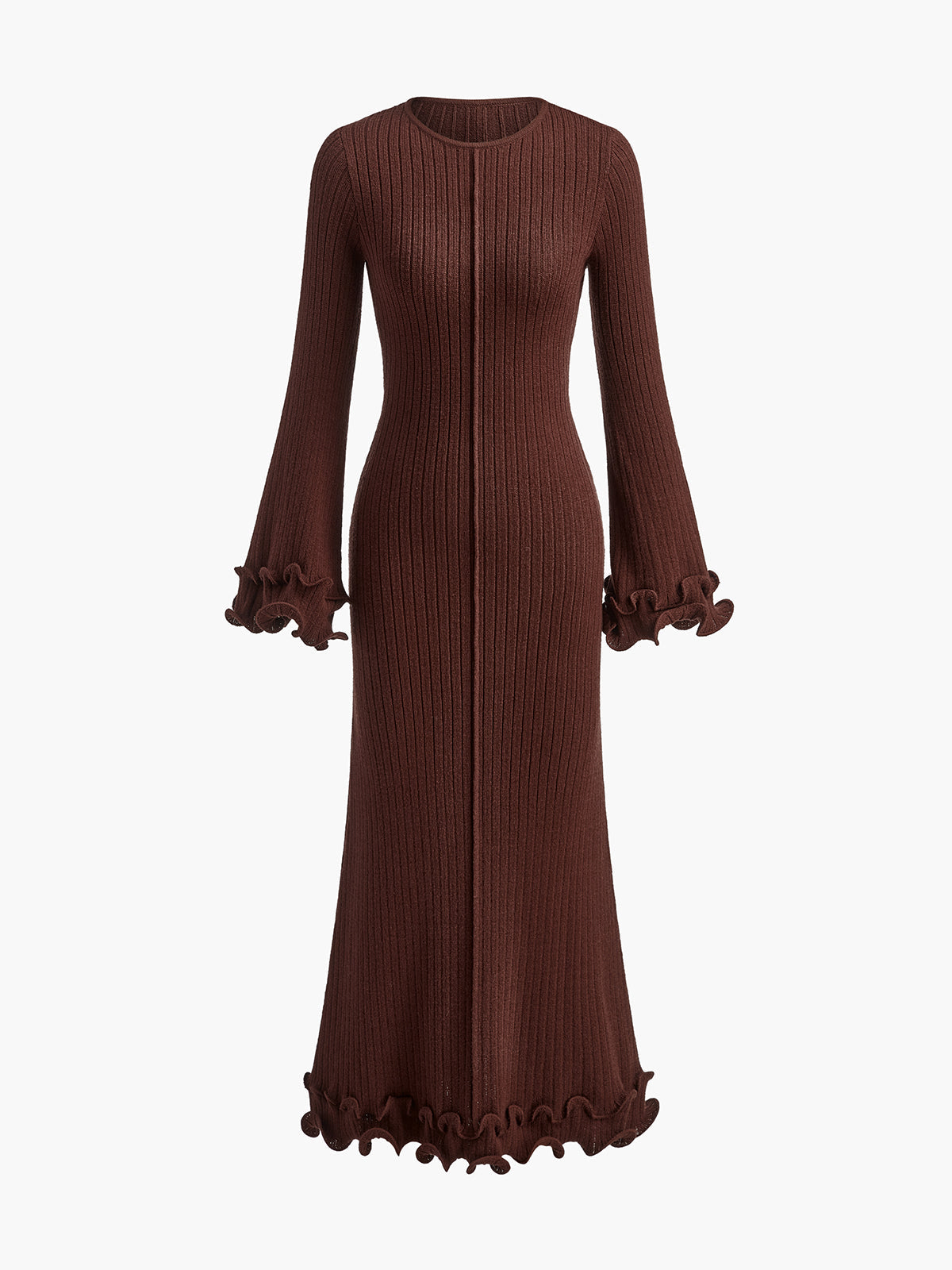 Eleganza gebreide jurk met trekkoord