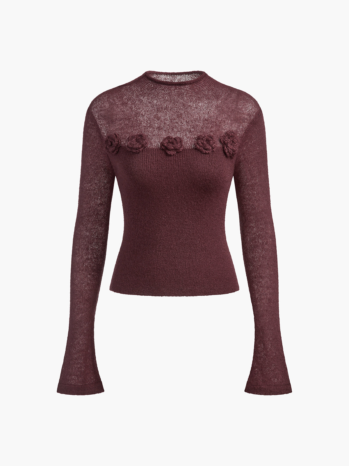 Blooming deluxe knitted top