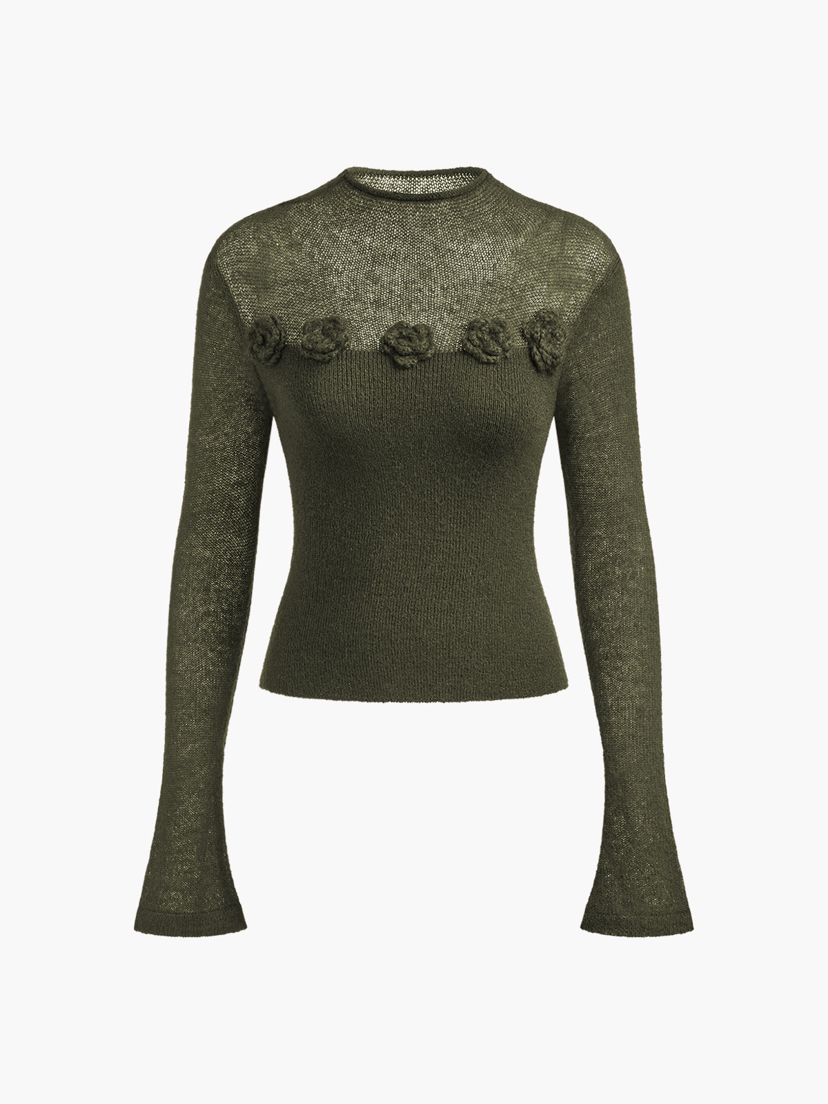 Blooming deluxe knitted top