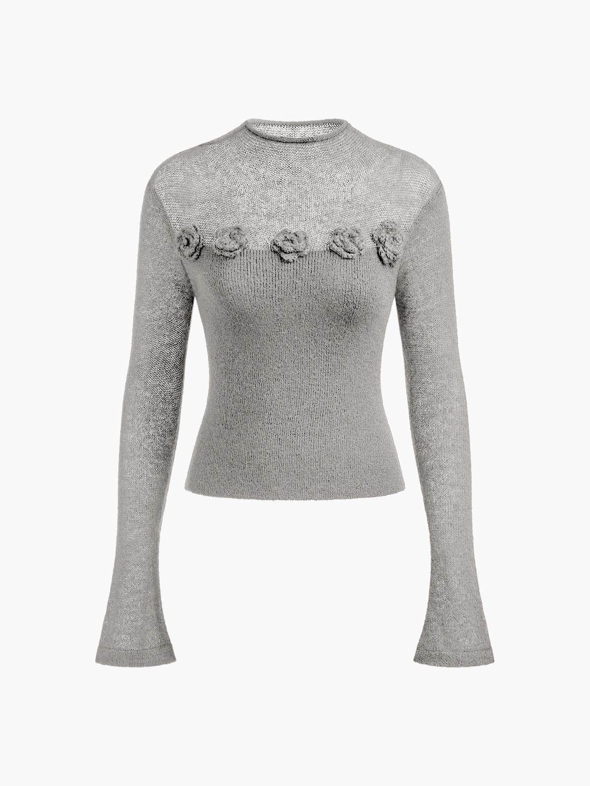 Blooming deluxe knitted top