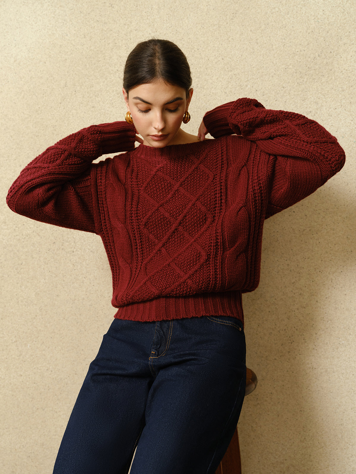 Essentials Cable Knit Sweater