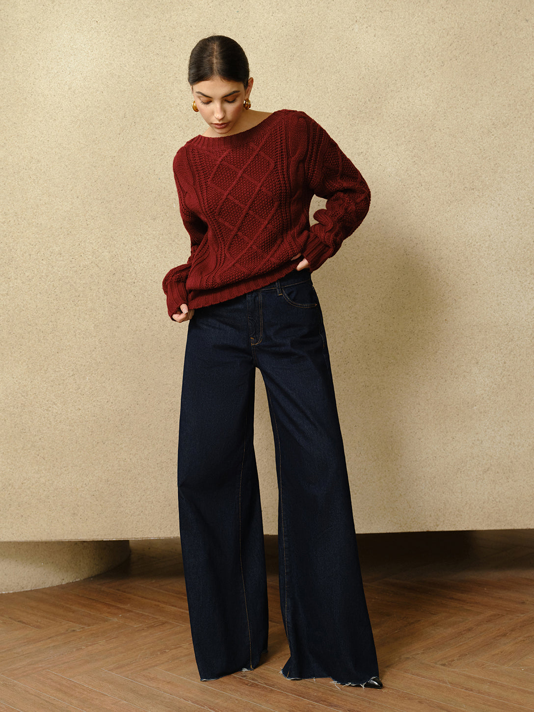 Essentials Cable Knit Sweater