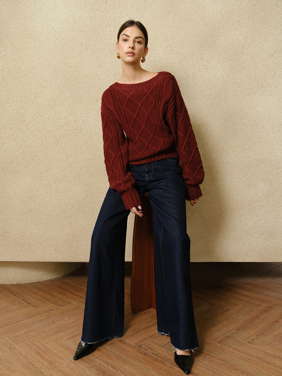 Essentials Cable Knit Sweater