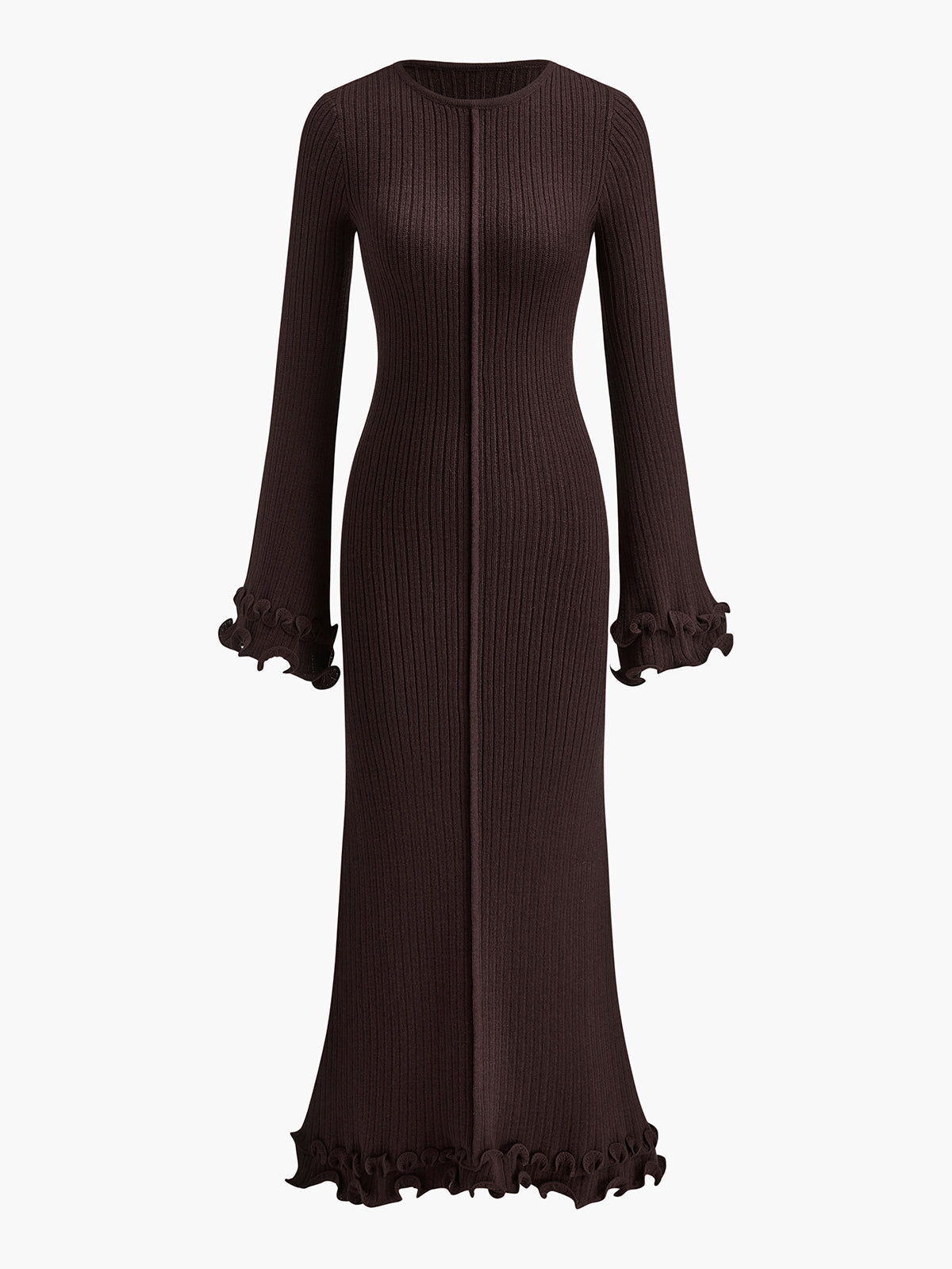 Eleganza gebreide jurk met trekkoord