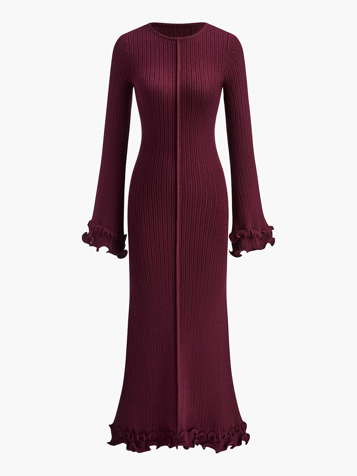 Eleganza gebreide jurk met trekkoord