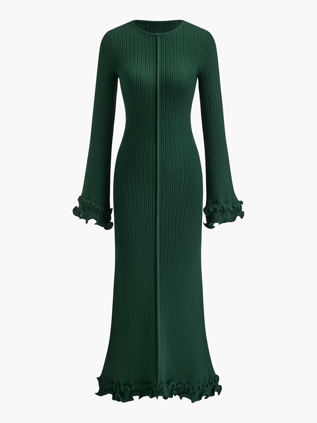 Eleganza gebreide jurk met trekkoord