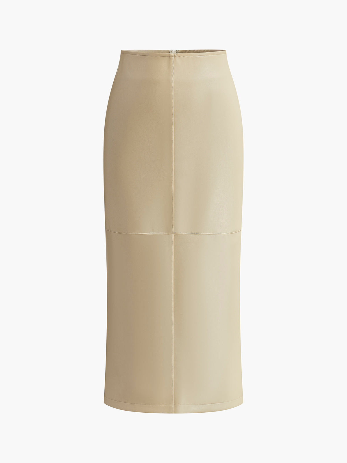 EleganzaFX luxury faux leather midi skirt
