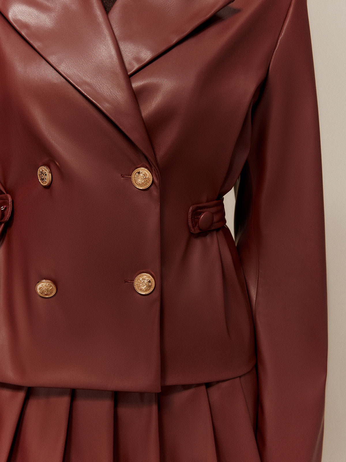Luxe editie geplooide rok set