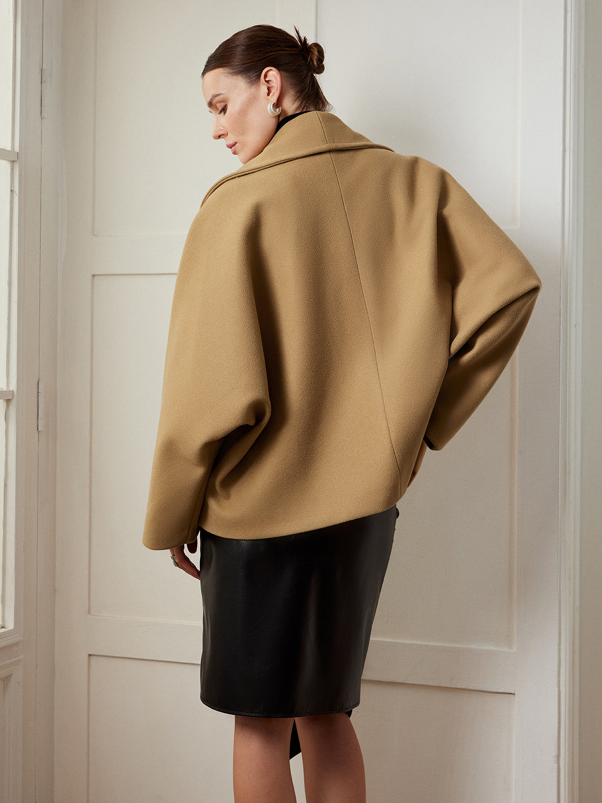 Luxura tweed oversized jas