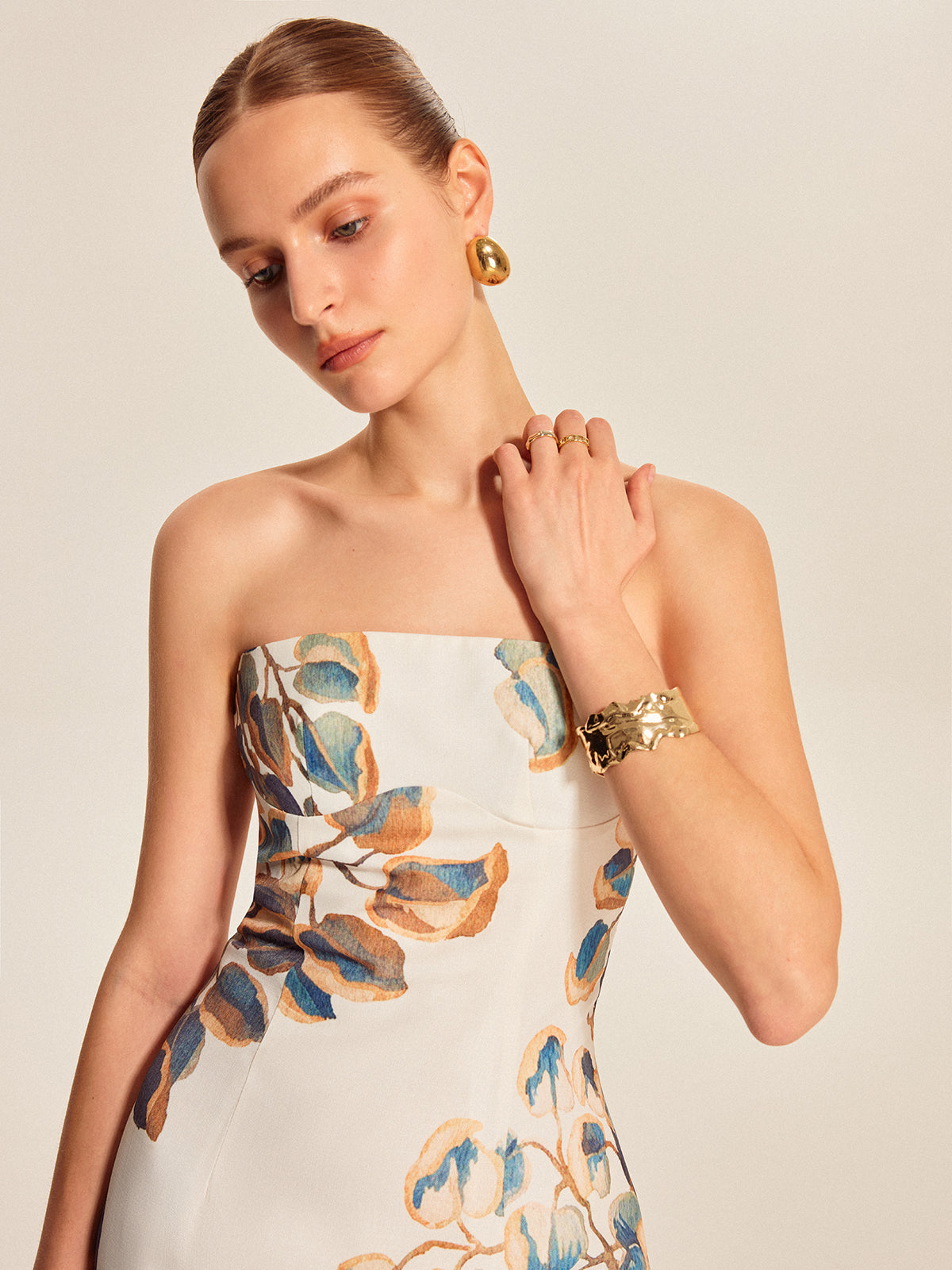 Floral muse jurk