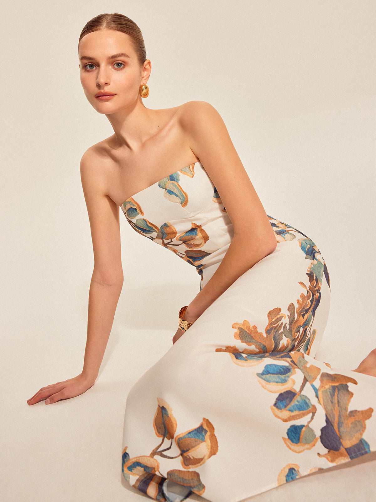 Floral muse jurk