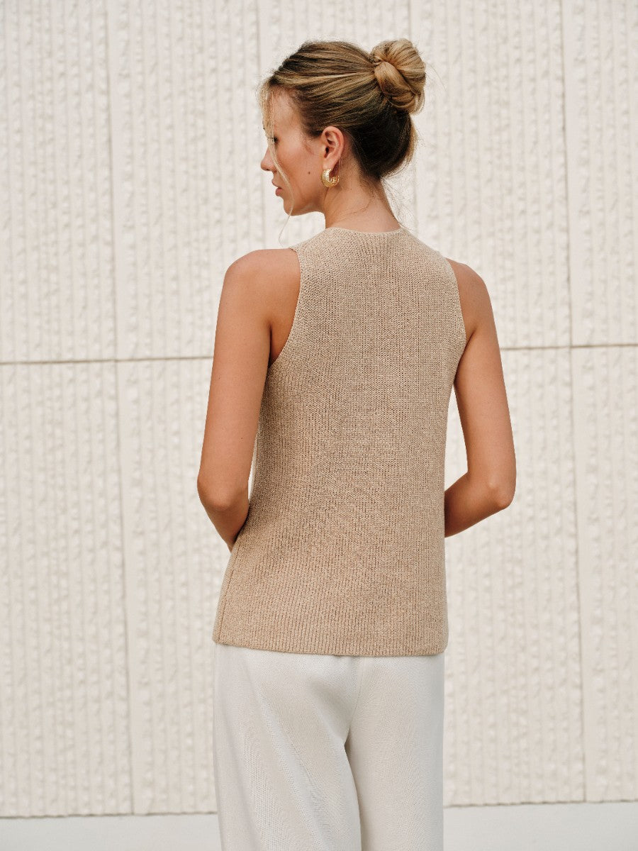 Essentials Crossover Halter Top