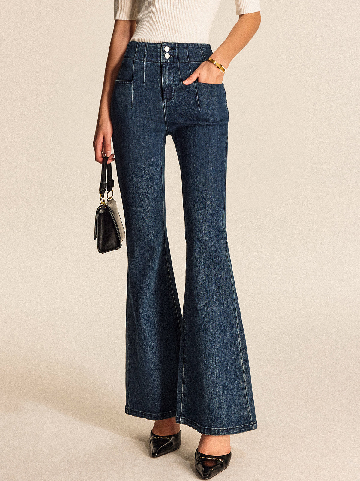 Chic flared broek