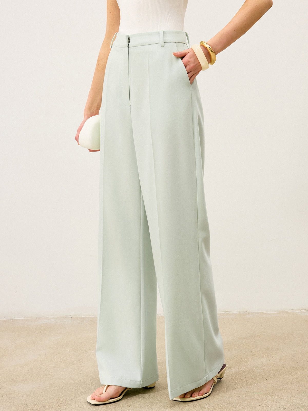 Bellezza luxe high waist palazzo broek