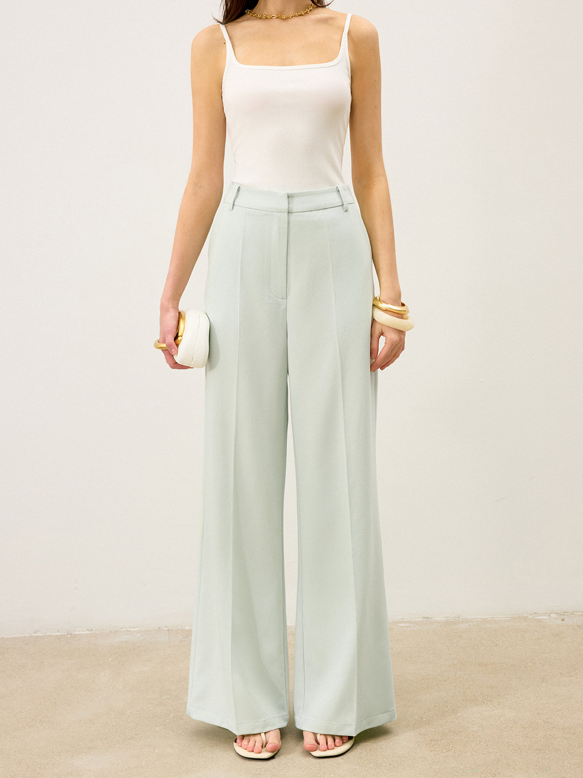 Bellezza luxe high waist palazzo broek
