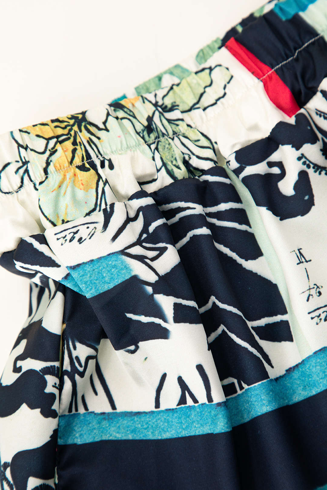 Floriana luxe bloemenprint broek