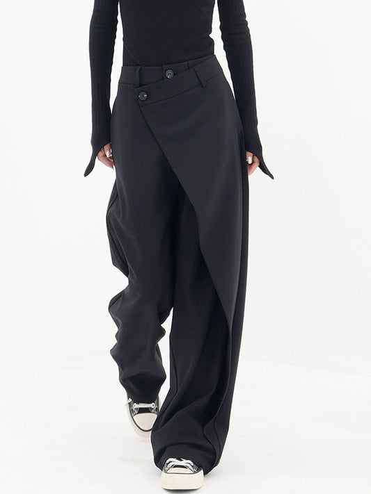 Eleganza luxury asymmetrical palazzo pants 