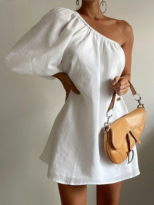 Aegean cotton linen dress 