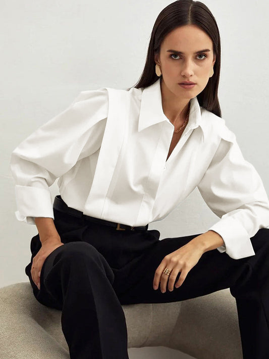 Fair and square stylish classic blouse 