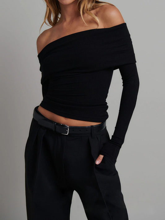 Stylique off-shoulder crop blouse 
