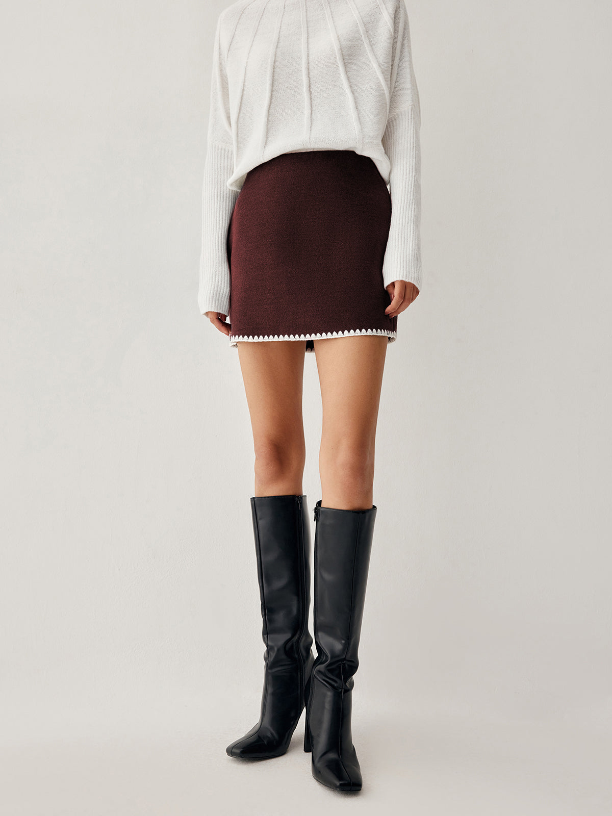 Chic couture mini skirt 