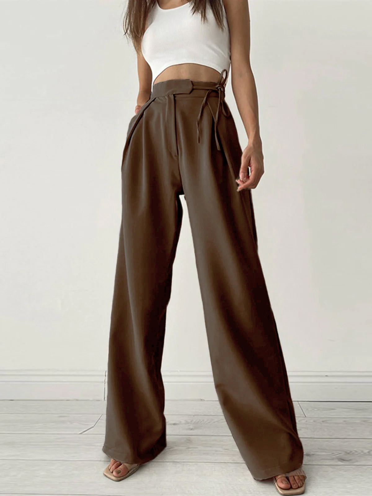 Stylish palazzo luxe wide leg broek
