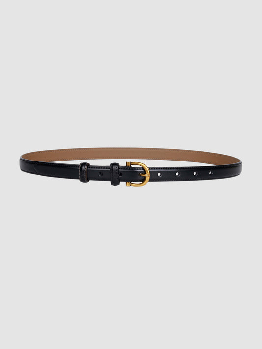 Arrows in the dark luxury leather belt 