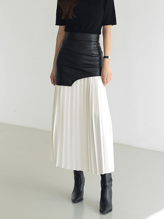 Couture asymmetrical midi skirt 