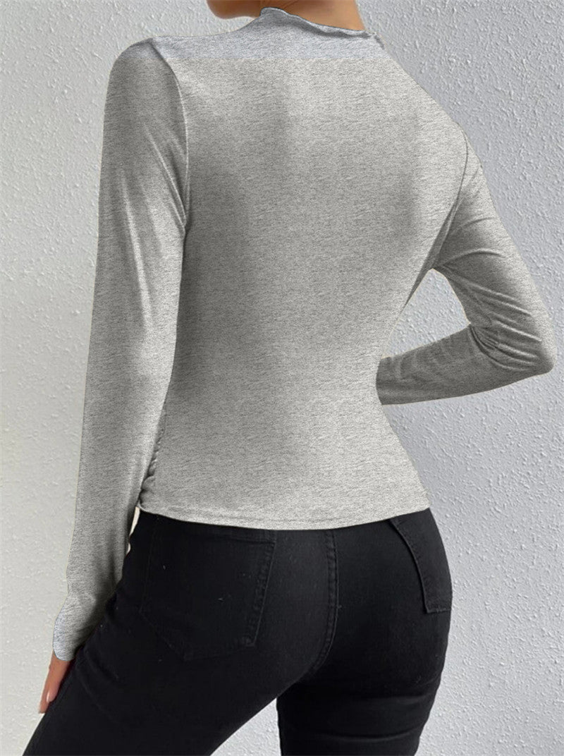 Luna stijlvolle gerimpelde blouse
