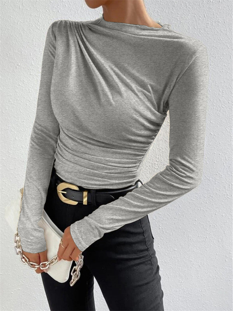 Luna stijlvolle gerimpelde blouse