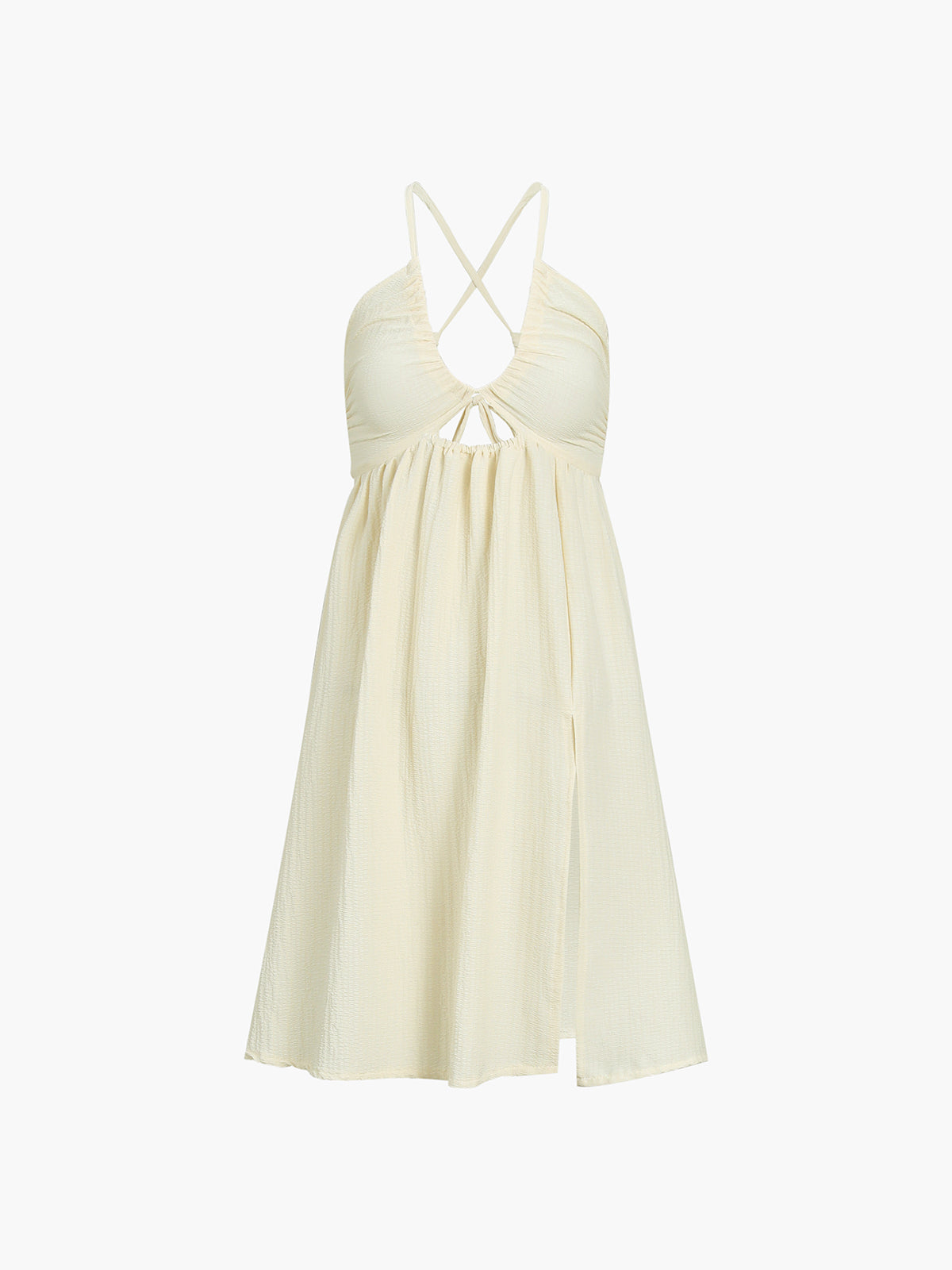 Eleganza verleidelijke rugloze midi jurk