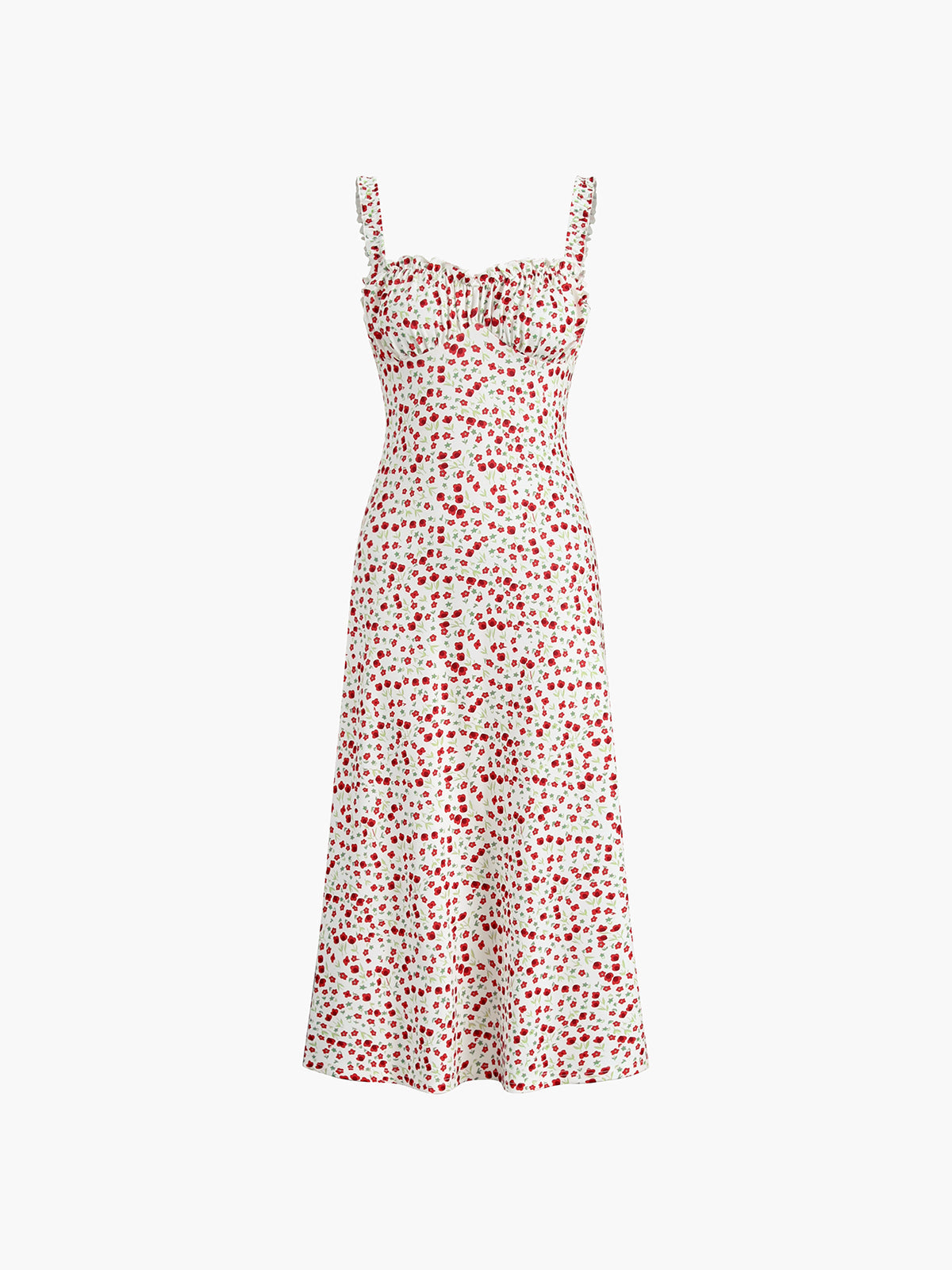 Bohemia elegante bloemen midi jurk